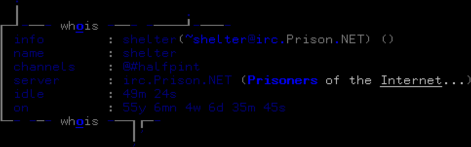 Doot: Amnesia whois theme from XiRCON + kano.tcl